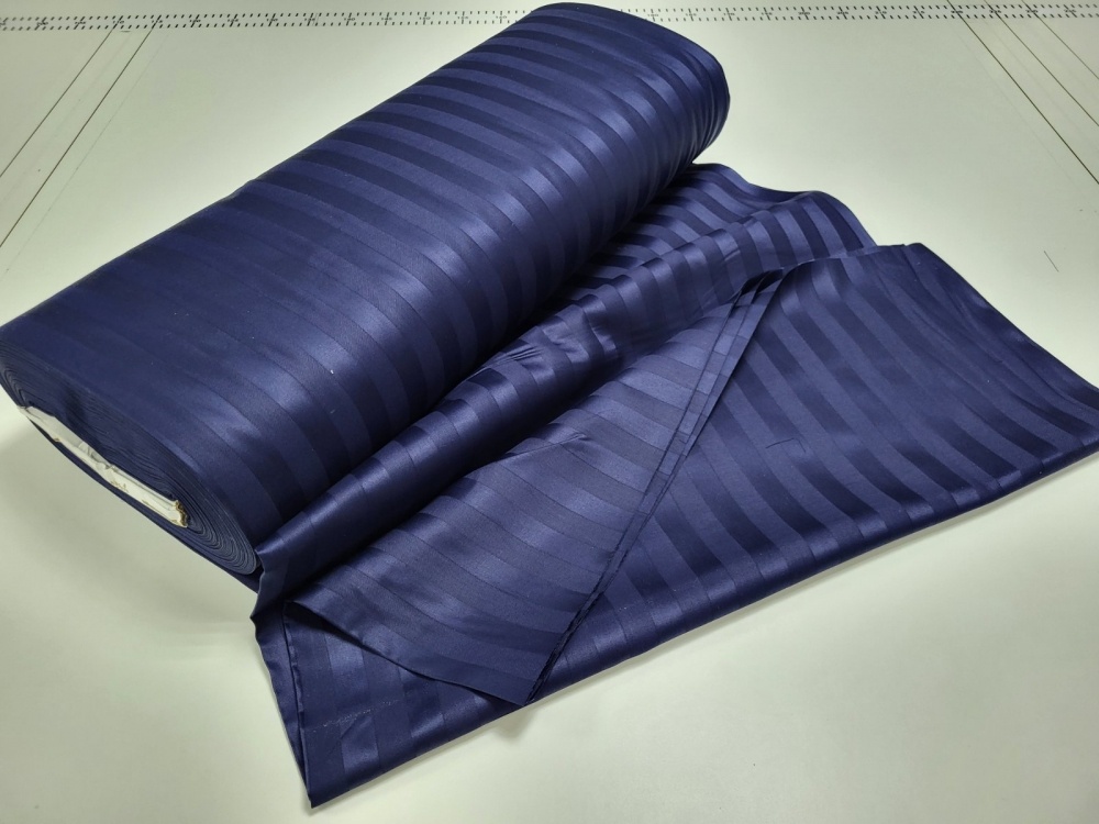 Постельное бельё сатин-страйп премиум Комфорт Текстиль Stripe PREMIUM, BLUE BERRY 2/2см