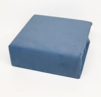 Простынь махровая на резинке Maison Dor Velure blue
