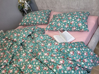 Постільна білизна фланель Комфорт текстиль Мікадо/троянда, Turkish flannel
