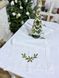 Новорічний наперон лляний LiMaSo з вишивкою "Різдвяний вінок" 4
