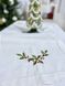 Новорічний наперон лляний LiMaSo з вишивкою "Різдвяний вінок" 5