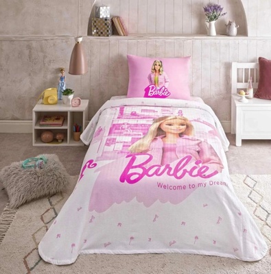 Летнее постельное бельё пике ТАС Barbie box Home