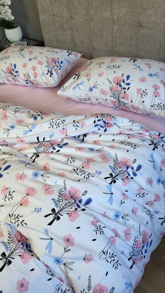 Постельное белье фланель Комфорт текстиль Симпатия/розовый, Turkish flannel