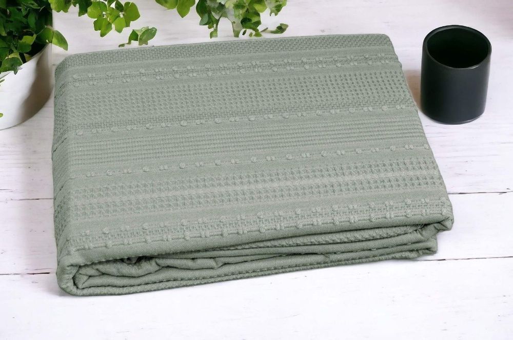 Простынь-покрывало пике First Choice Sole Green