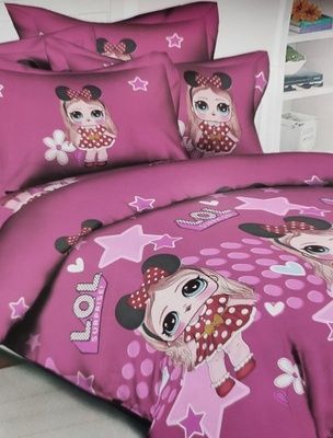 Дитяча постільна білизна, бязь Комфорт Текстиль Лялечки ЛОЛ