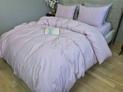 Постільна білизна варена бавовна Комфорт Текстиль Lilac, Washed Cotton W1361
