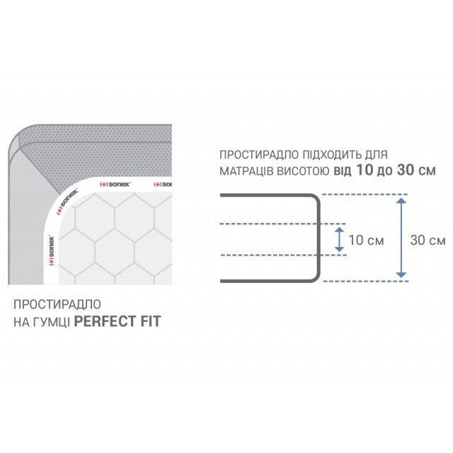 Функциональная простынь на резинке Sonex Aero Light Peach