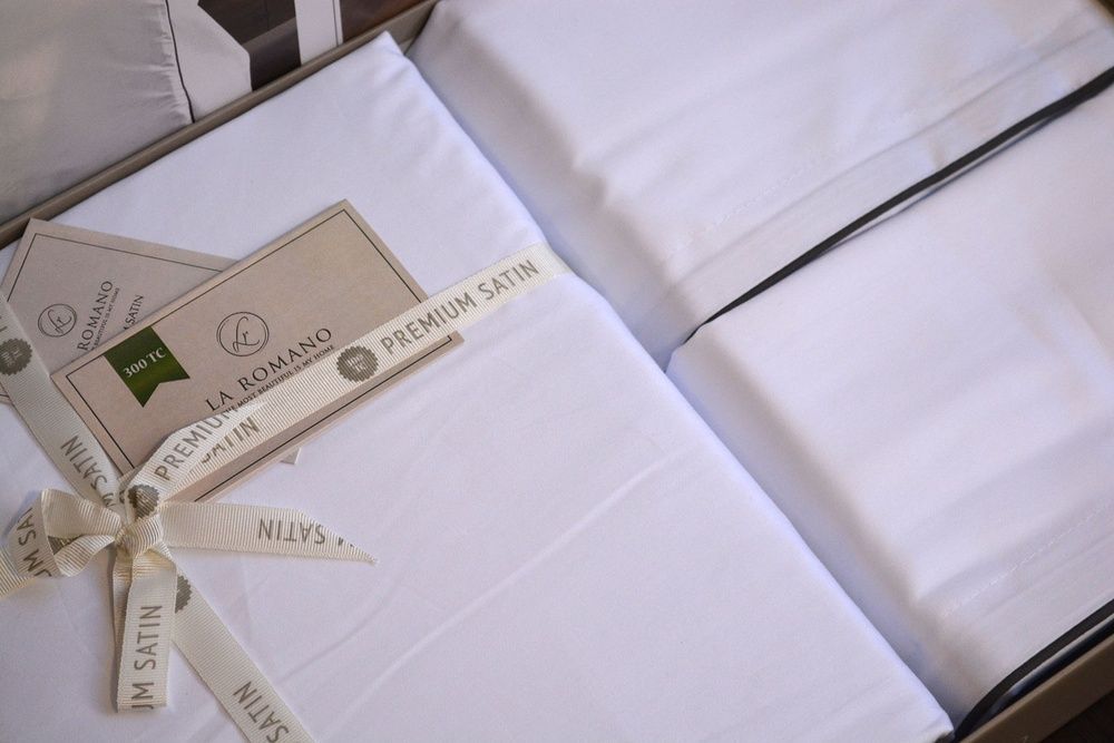 Постельное белье сатин La Romano Premium Lucca White