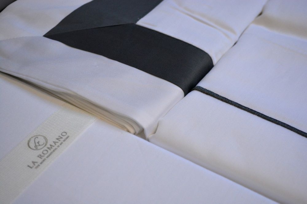 Постільна білизна сатин люкс La Romano Silk Satin Perry Steelgrey