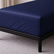 Простирадло натяжне Сатин Boston Royal Blue Stripe