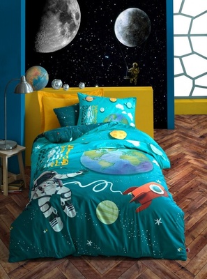 Подростковое постельное бельё Cotton Box Little Astronaut