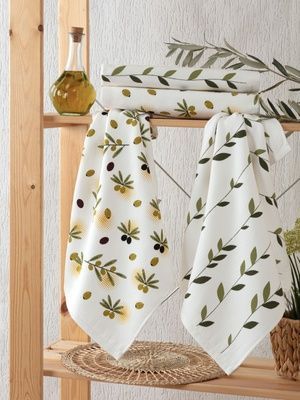 Набір кухонних рушників Pupilla (4 шт) Zeytin, Молочний, 4 пр (40х60) см, Для рук