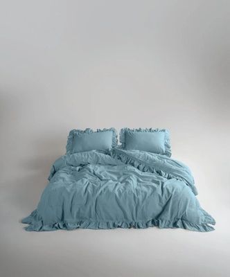 Постільна білизна варена бавовна Limasso Mineral Blue Exclusive
