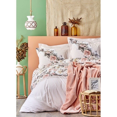 Набор постельное белье с покрывалом Karaca Home - Elsa somon