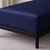 Простирадло натяжне Сатин Boston Royal Blue Stripe