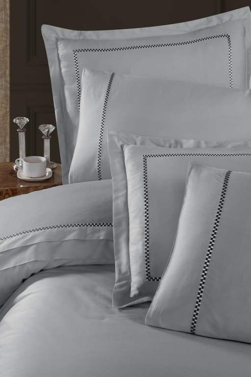 Постельное бельё First Choice сатин V.I.P Satin Moonlight Pierre Grey