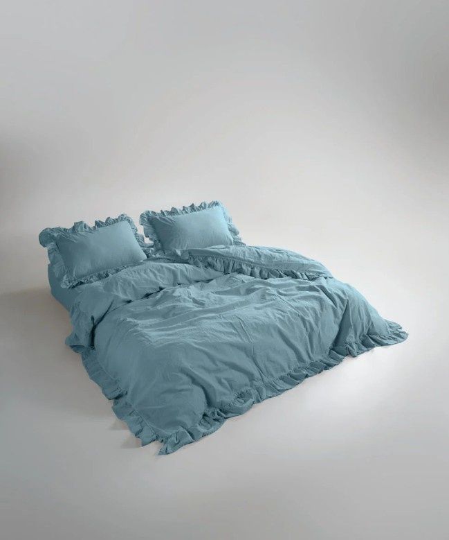 Постельное белье вареный хлопок Limasso Mineral Blue Exclusive