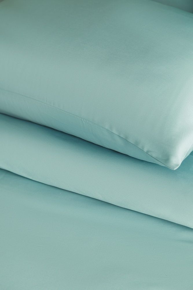 Постільна білизна сатин люкс Issimo Home Simply Satin Mint Blue