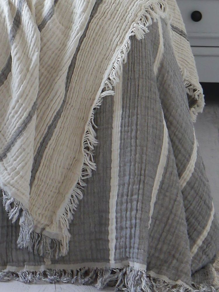 Муслиновое покрывало-плед La Modno Pearl Gray