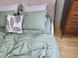 Простынь вареный хлопок Комфорт Текстиль Forest Green, Washed Cotton W1151 4