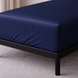 Простирадло натяжне Сатин Boston Royal Blue Stripe 1