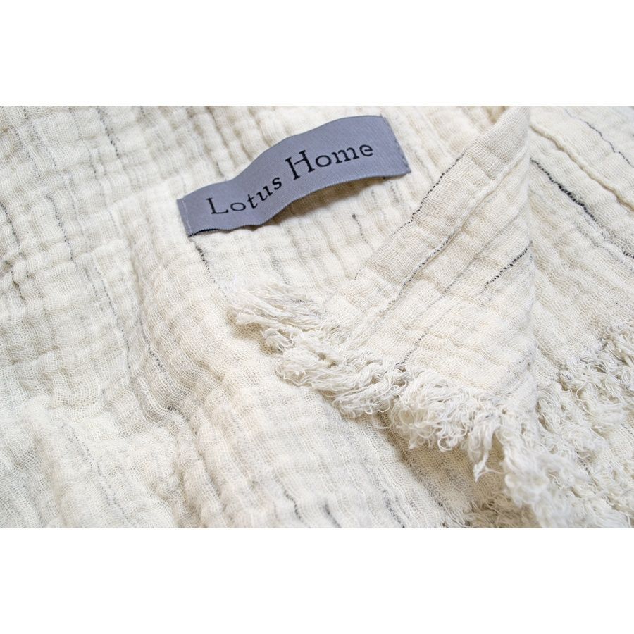 Плед-покривало муслін Lotus Home - Joflim muslin natural rainy day