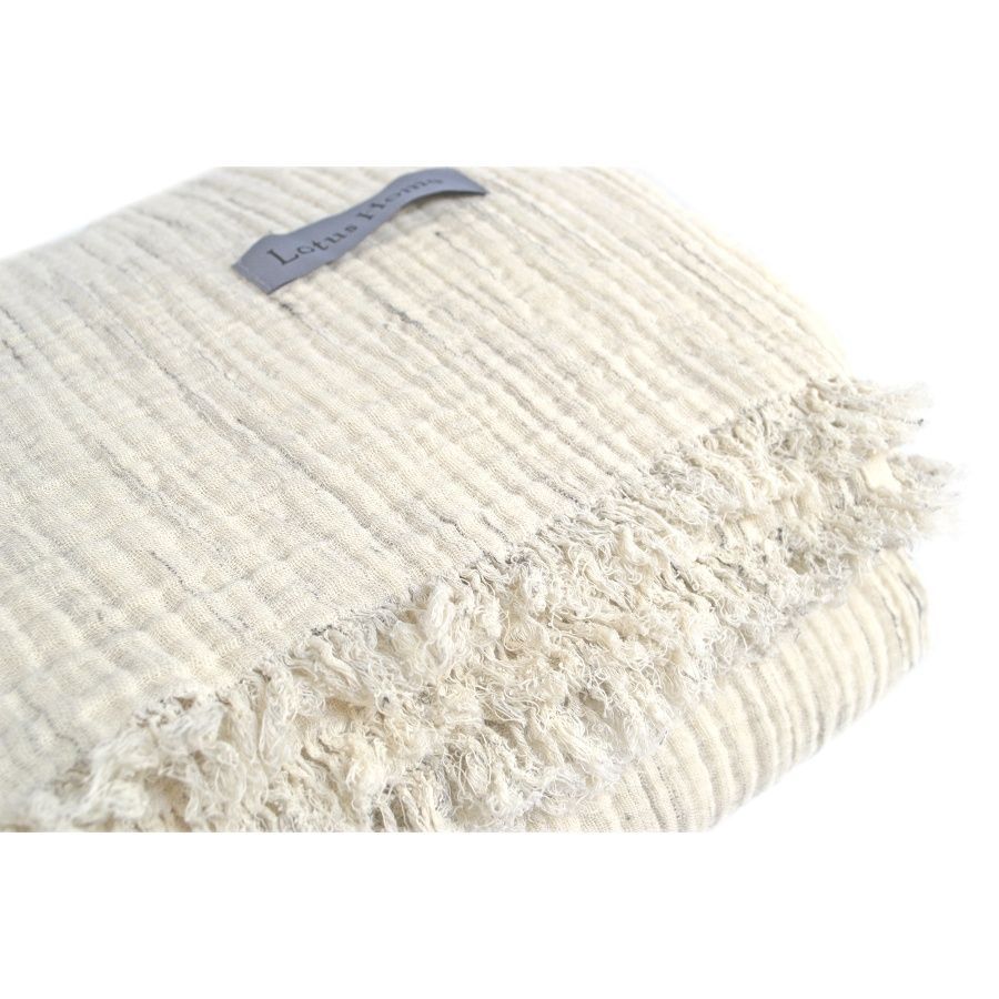 Плед-покривало муслін Lotus Home - Joflim muslin natural rainy day