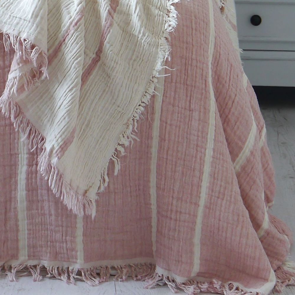 Муслиновое покрывало-плед La Modno Pearl Pink