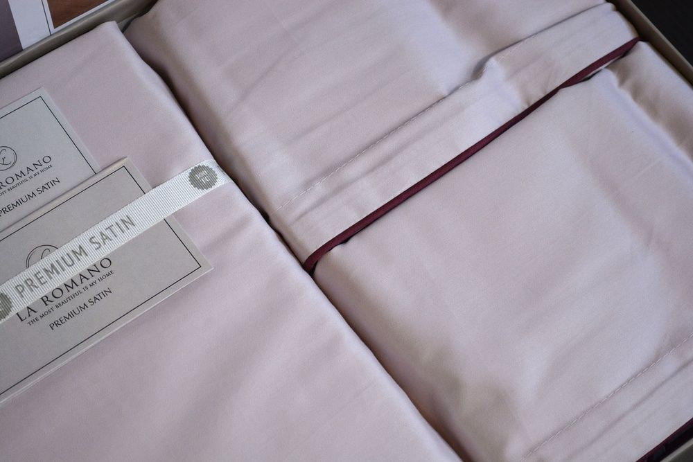 Постельное белье сатин La Romano Premium Lucca Violet