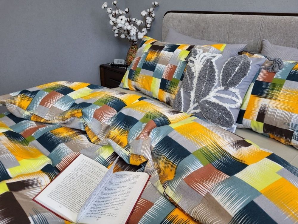 Постільна білизна фланель Комфорт текстиль Фаворит/оливка, Turkish flannel