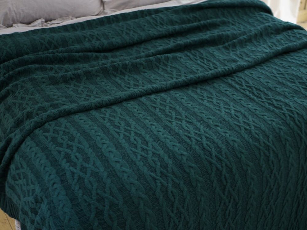 В'язаний плед Betires DOLCE GREEN