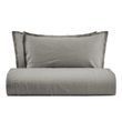 Итальянское постельное белье лен Biancoperla Niagara Bagui, Cерый, 50х70см (2шт), Полуторный, 155х215 см, 180х240 см