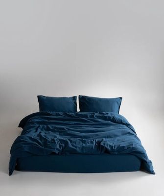 Постельное белье вареный хлопок Limasso Dress Blue Standart