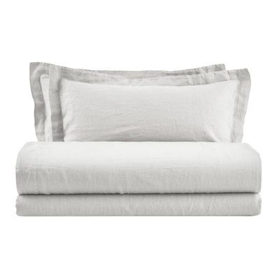 Італійська постільна білизна льон Biancoperla Hamilton Ostrica