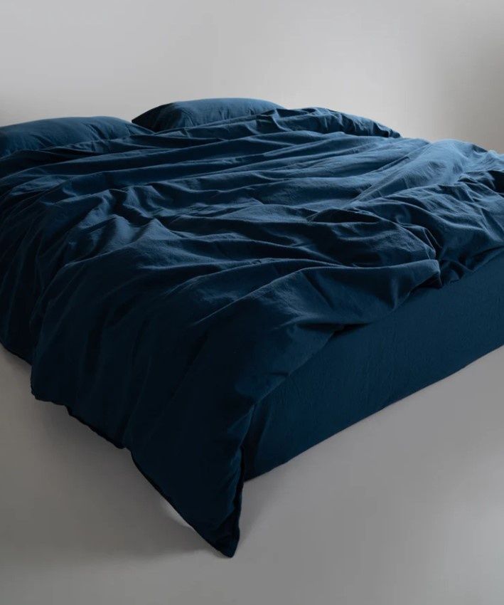 Постільна білизна варена бавовна Limasso Dress Blue Standart