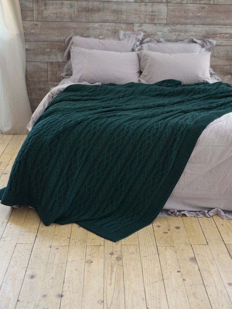В'язаний плед Betires DOLCE GREEN