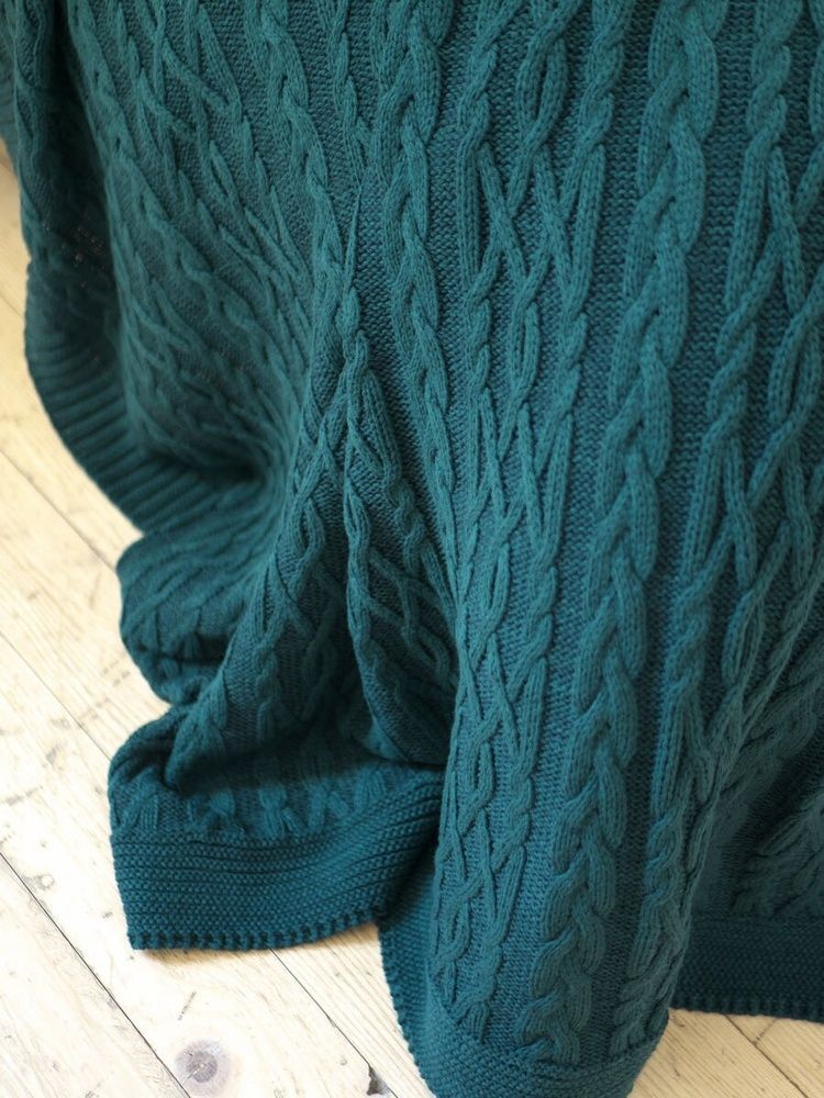 В'язаний плед Betires DOLCE GREEN