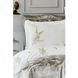 Набор постельное белье с покрывалом Karaca Home - Fronda gri серый 3