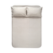 Простынь с наволочками Lotus Home Washed Cotton - Kahve-bej 1