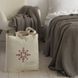 В'язаний плед LaModno WoolCotton Balance Mink 7