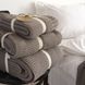 В'язаний плед LaModno WoolCotton Balance Mink 8