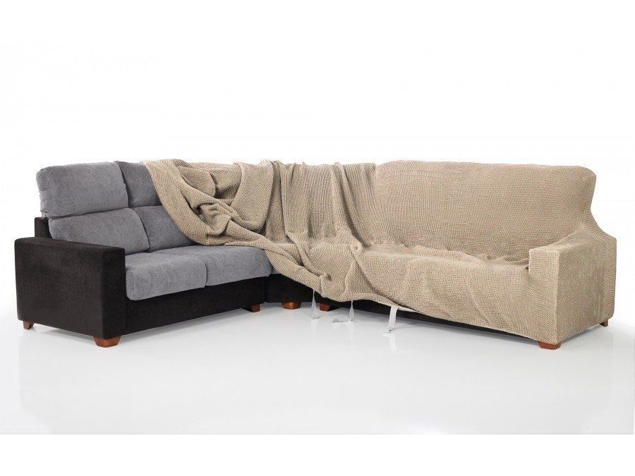 Чохол на кутовий диван Nueva Textura Glamour Beige Rinconera