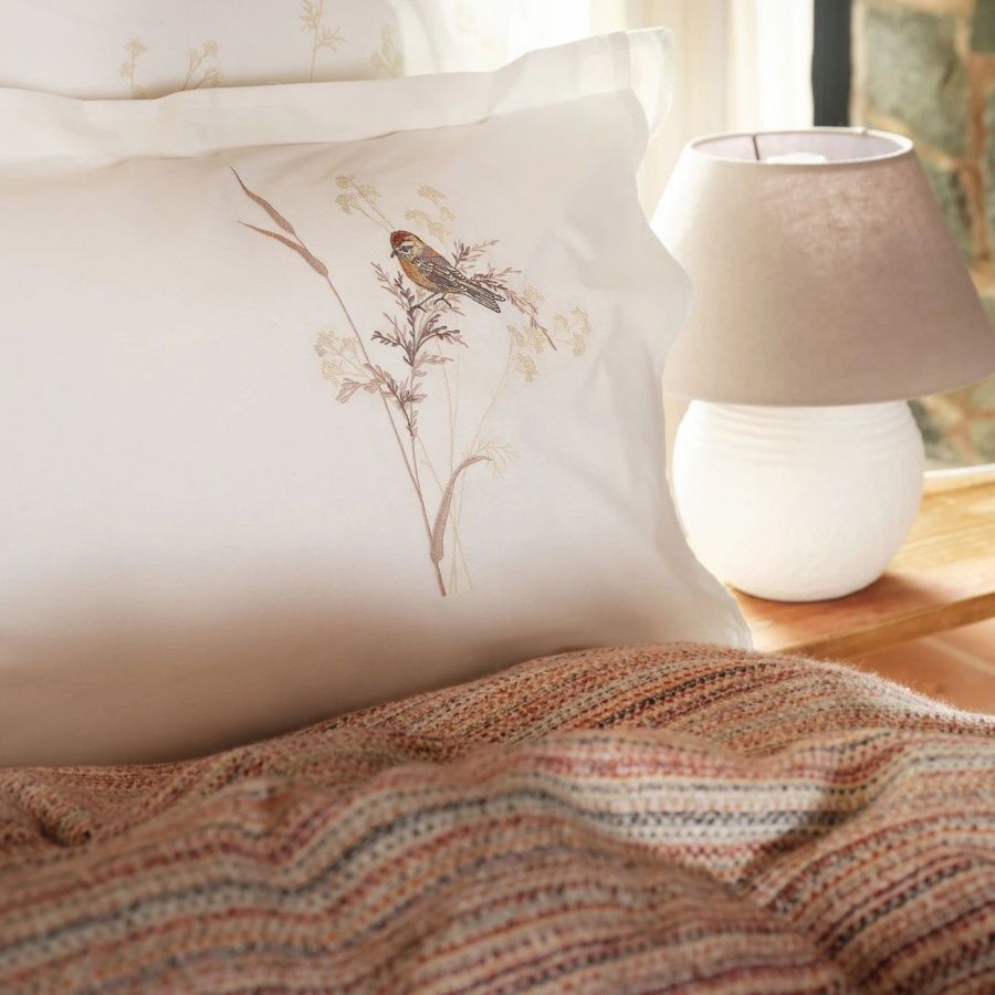 Постільна білизна Karaca Home - Birdy kahve кофе pike jacquard