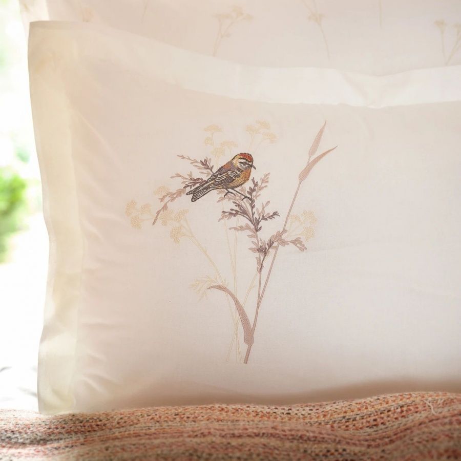 Постільна білизна Karaca Home - Birdy kahve кофе pike jacquard