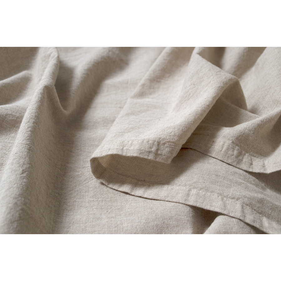 Простынь с наволочками Lotus Home Washed Cotton - Kahve-bej