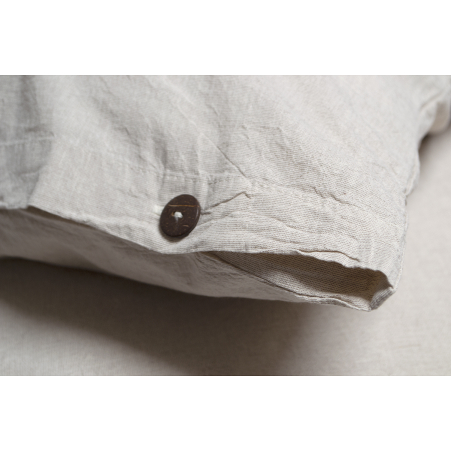 Простынь с наволочками Lotus Home Washed Cotton - Kahve-bej