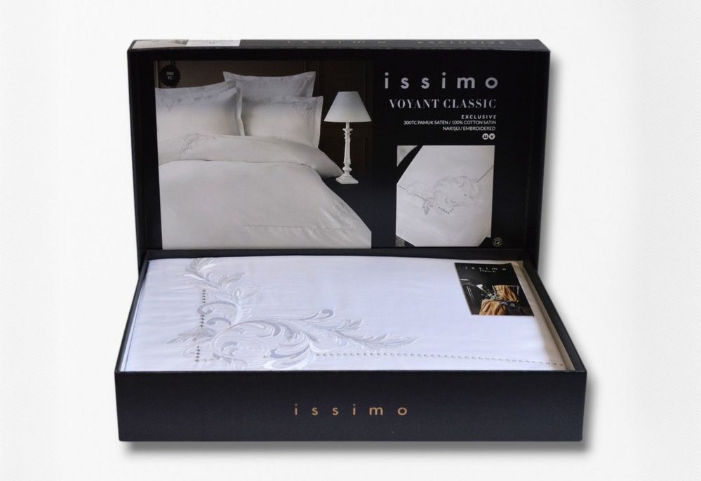 Постельное белье сатин люкс с вышивкой Issimo Home Embroidered Voynt Classic (300 TC)