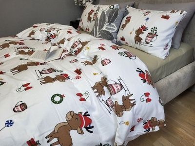 Постельное белье фланель Комфорт текстиль Гостинцы/оливка , Turkish flannel