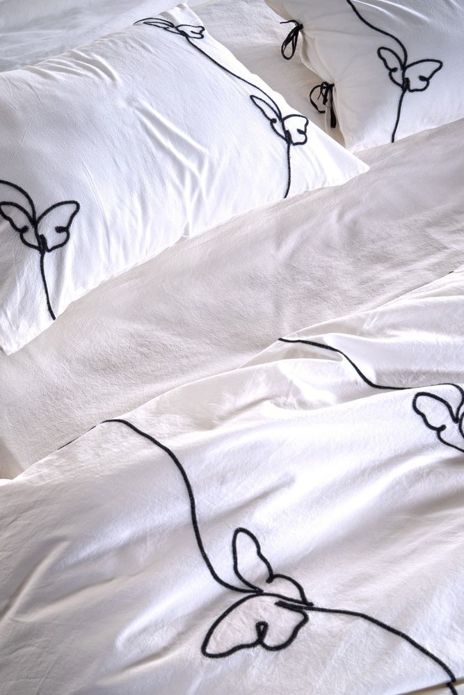 Постельное белье вареный хлопок Limasso Butterfly Snow White