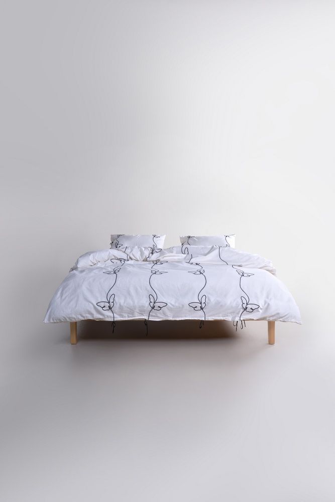 Постельное белье вареный хлопок Limasso Butterfly Snow White